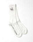 Dogleg Socks White - Mogshade
